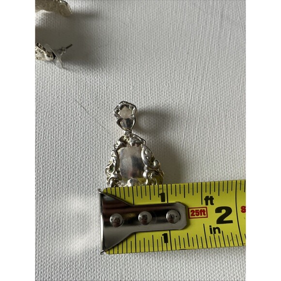 Premier Designs Jewelry Silver Tone Set Watch, Bracelet, Earrings, Pendant - Picture 16 of 16